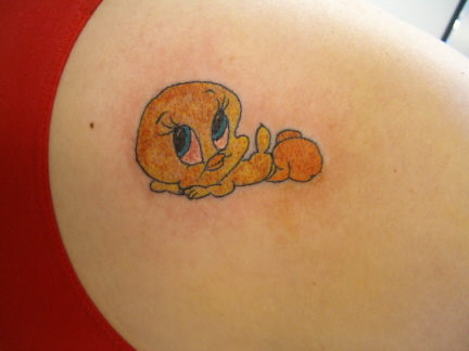 Sweet Bird Tattoos For Girls With Tweety Bird Tattoo Designs Gallery Picture 